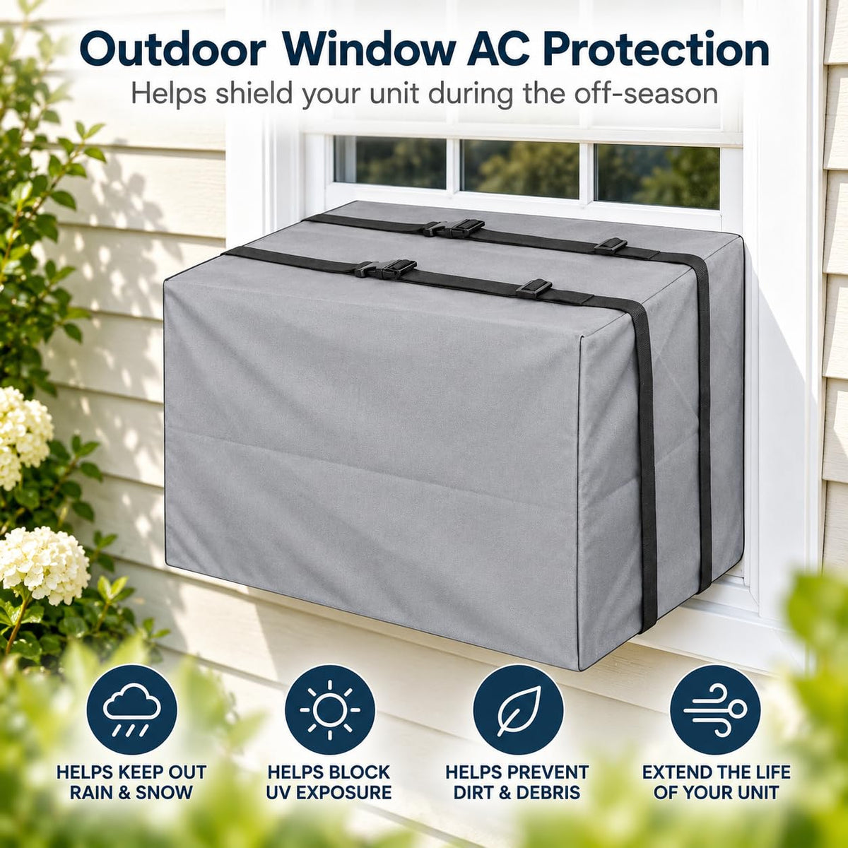 Outdoor Window Air Conditioner Cover 21.5 x 16 x 15 H544858