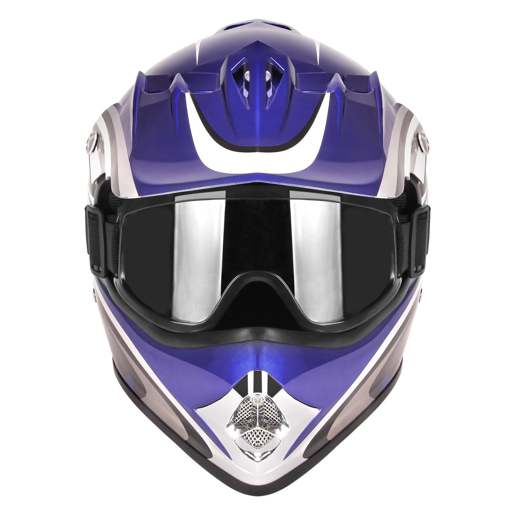 Youth Motocross Offroad Dirt Bike Helmet with Goggles DOT Approved I35683