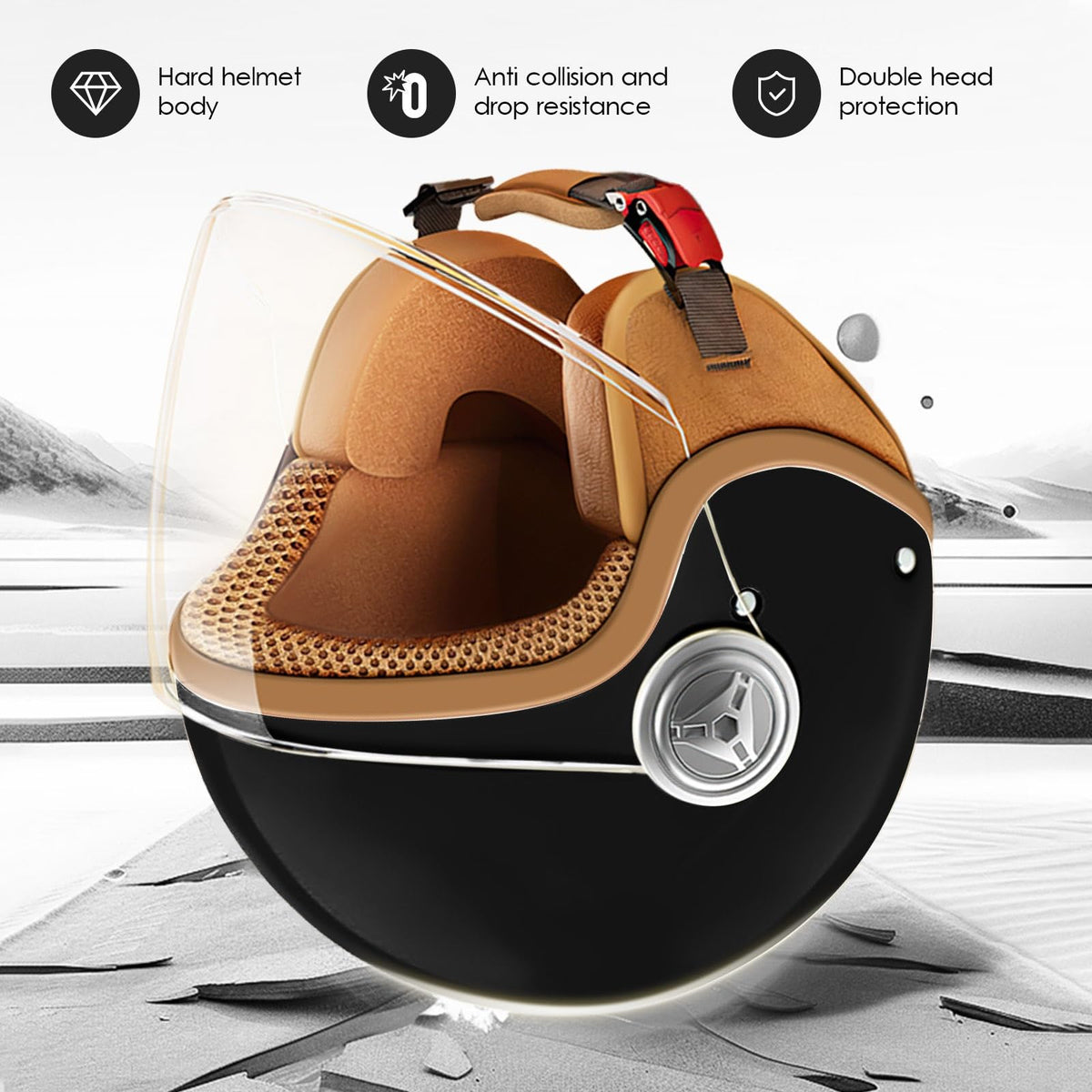Kids 3/4 Open Face Motorcycle Helmet M13974