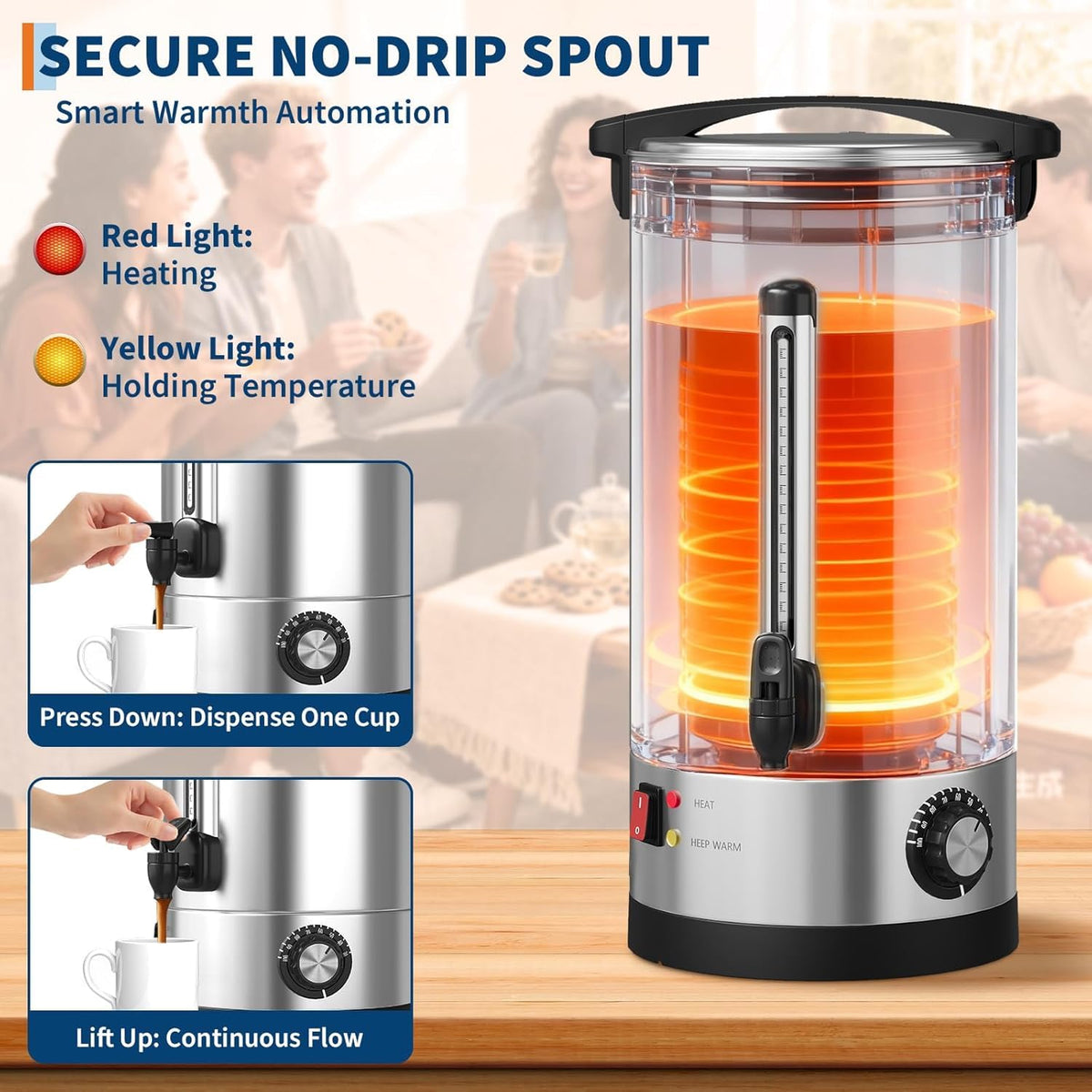 70 Cup Stainless Steel Commercial Coffee Urn Z3824
