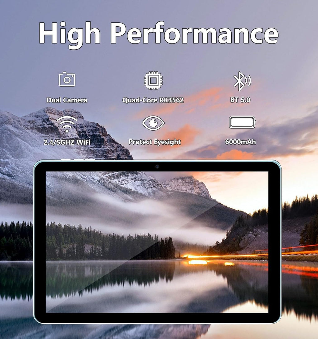 10.1 Inch Android Tablet 12GB RAM 64GB ROM Blue L216955