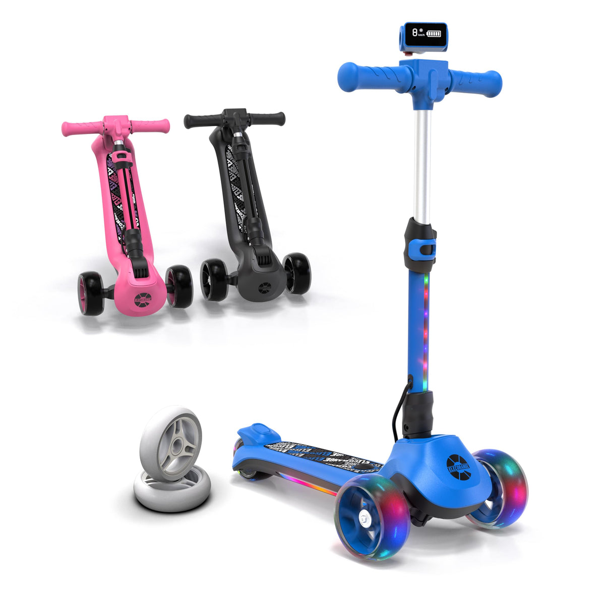 Electric Scooter for Kids Age 4-9, Foldable J428