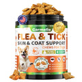 Flea and Tick Prevention for Dogs Chewables with Multivitamins, 500ct J797