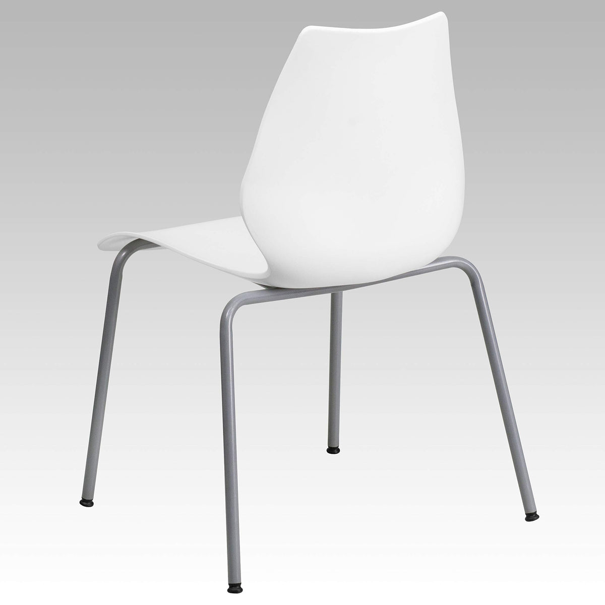White Plastic Stacking Chairs Set of 5 X690