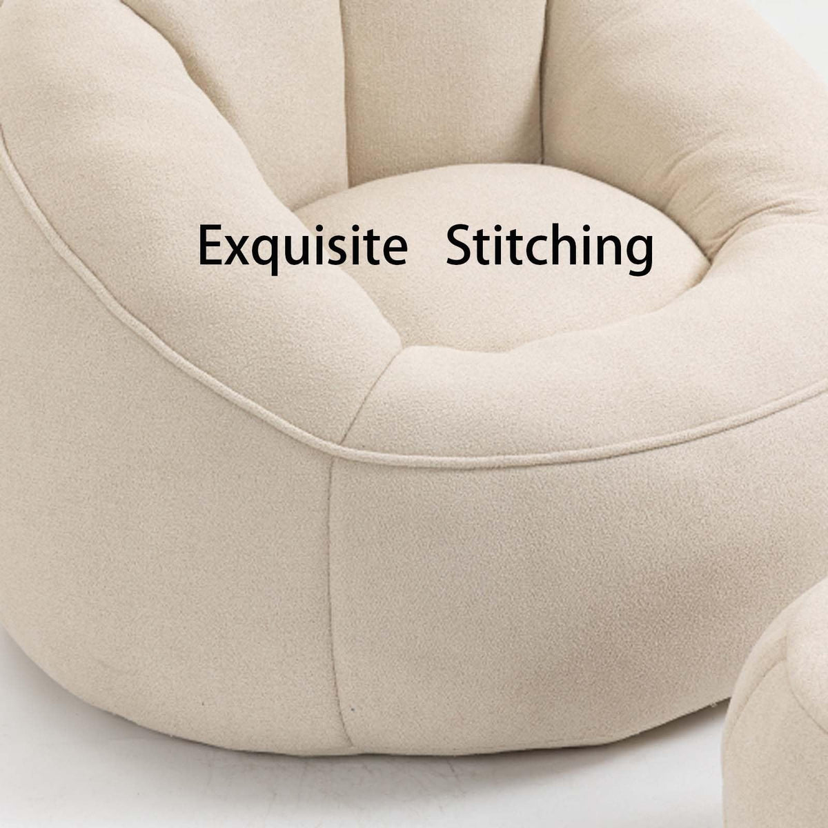 Memory Foam Bean Bag Chair with Ottoman C719