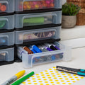 2 Pack 4 Drawer Plastic Storage Organizer I4933