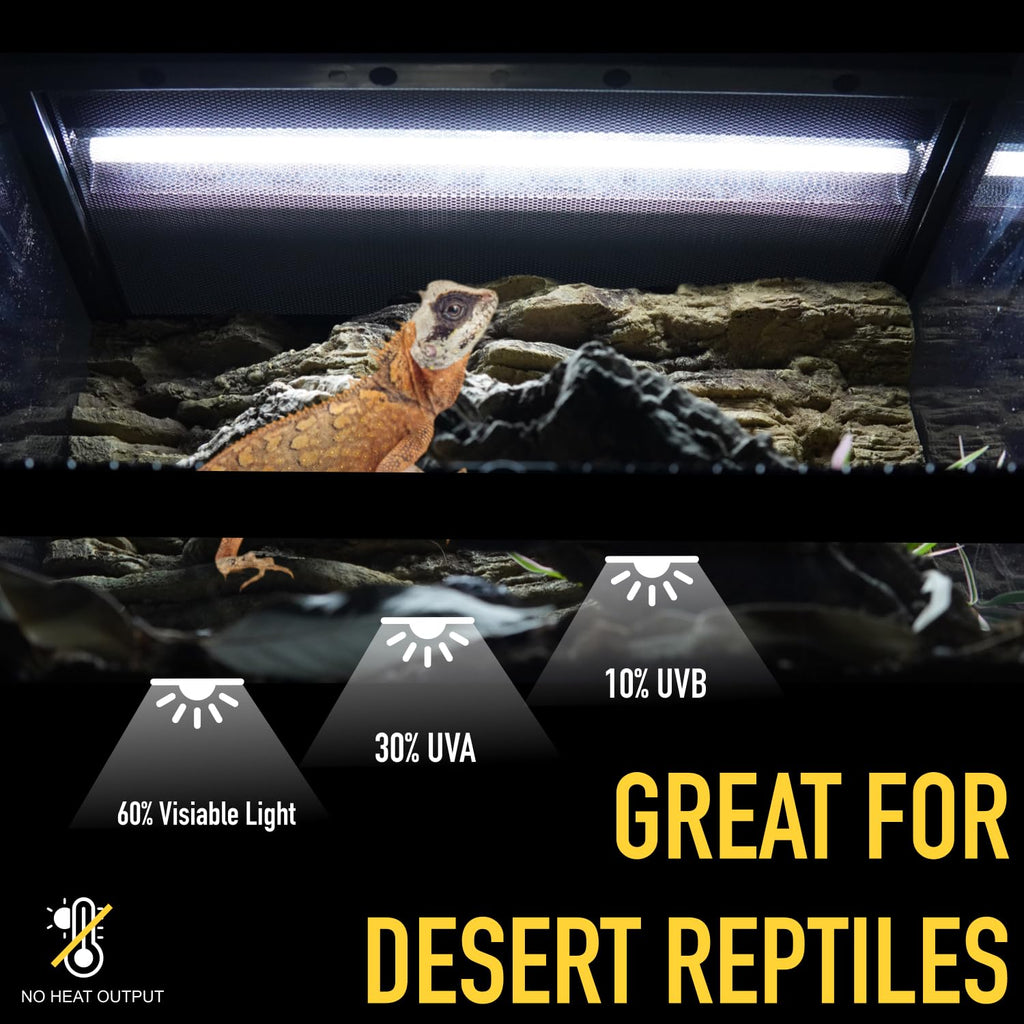 24W T5 10.0 UVB Reptile Light Fixture and Tube Kit B528834