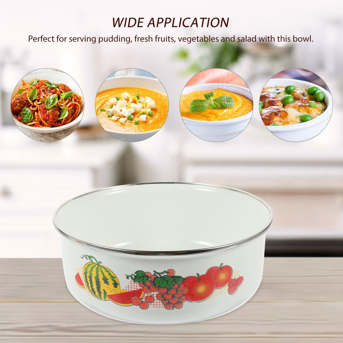 Enamel Bowls Set 3 Piece 4.72 Inch A168232