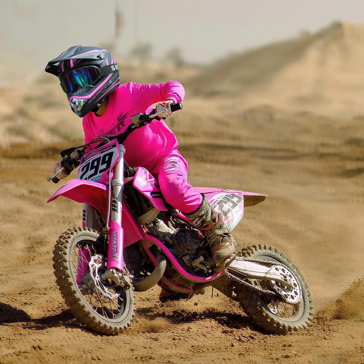 Kids DOT Approved Full Face Motocross Helmet A128