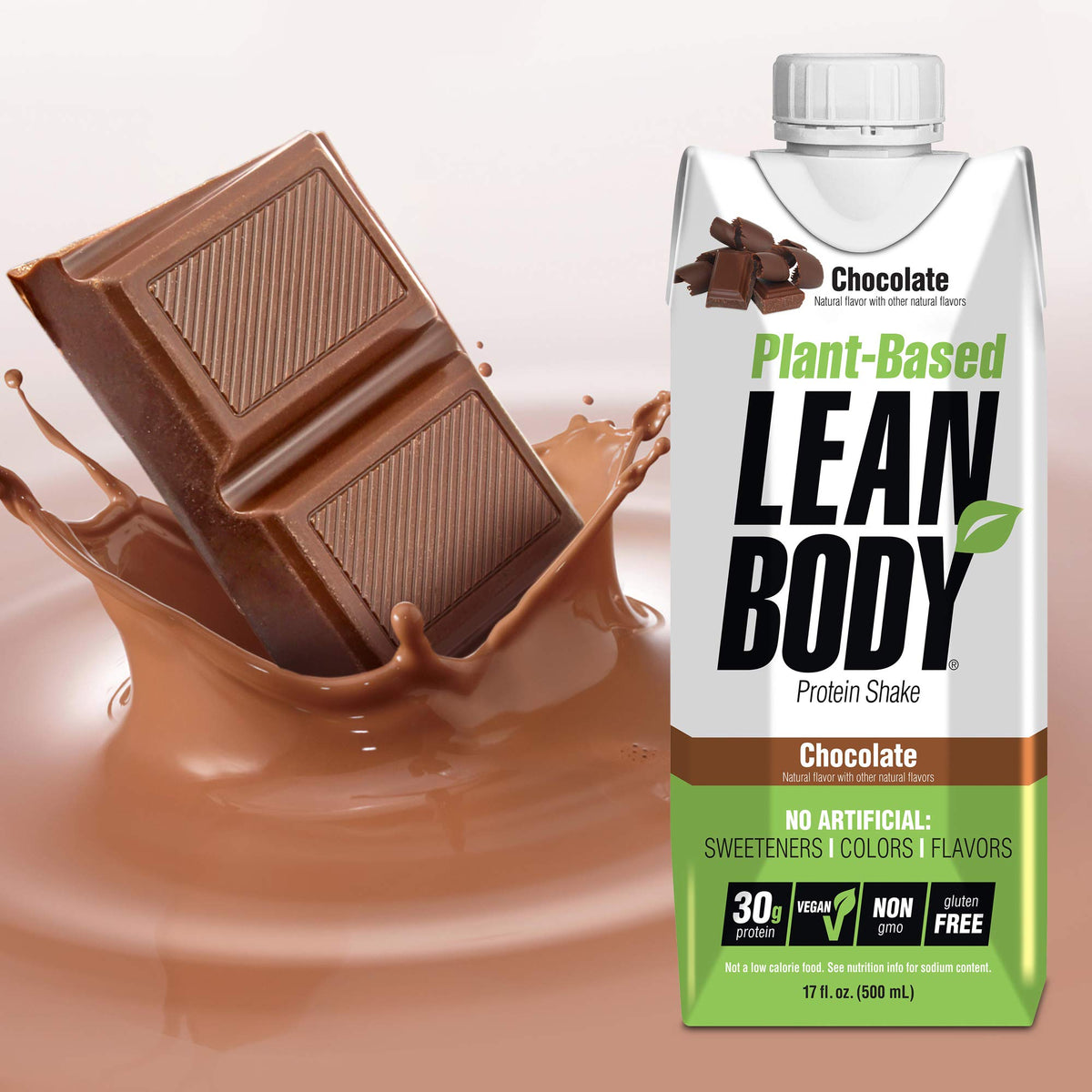 Plant-Based Vegan Chocolate Protein Shake, 30g Protein, Pack of 12 K33012