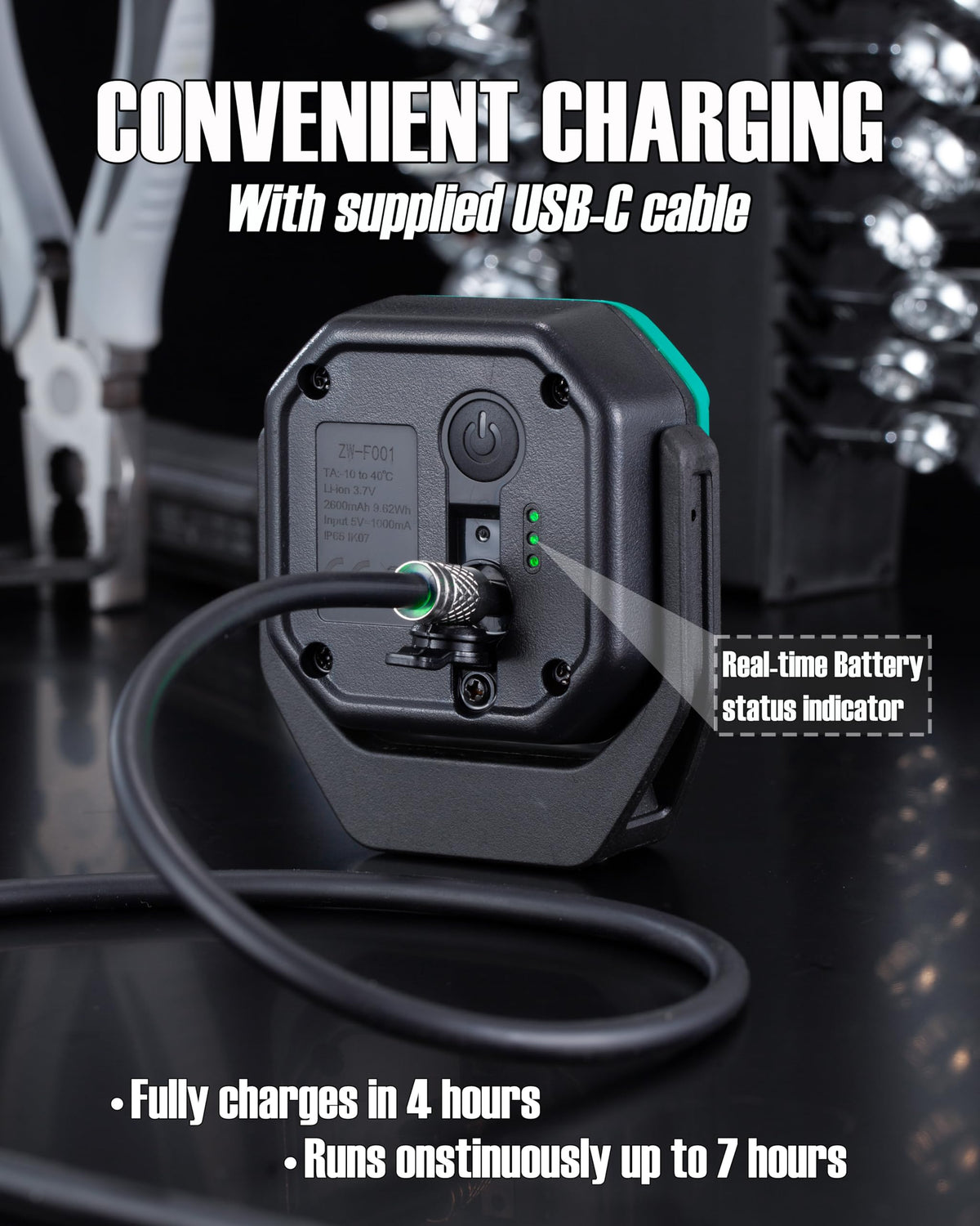 700 Lumen Rechargeable Magnetic Work Light K4919