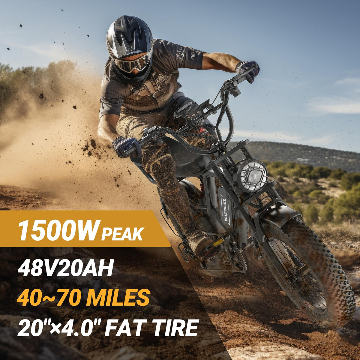 Full Suspension 1500w Motor 31MPH 40-70 Miles 48V 960Wh Removable Battery 20-Inch Fat Tires Electric ebike S617