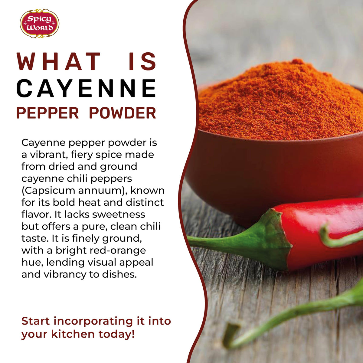 Cayenne Pepper Powder 2.5LB Jar 50,000 SHU Gluten Free Q630688