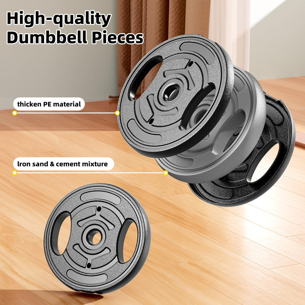 Adjustable Dumbbell Set 10-90lbs Free Weights P409