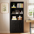 71 in Bookshelf with Doors and Drawers K91419