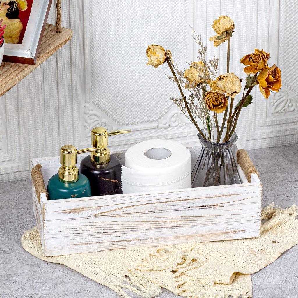 Rustic Wooden Toilet Paper Holder Q8779