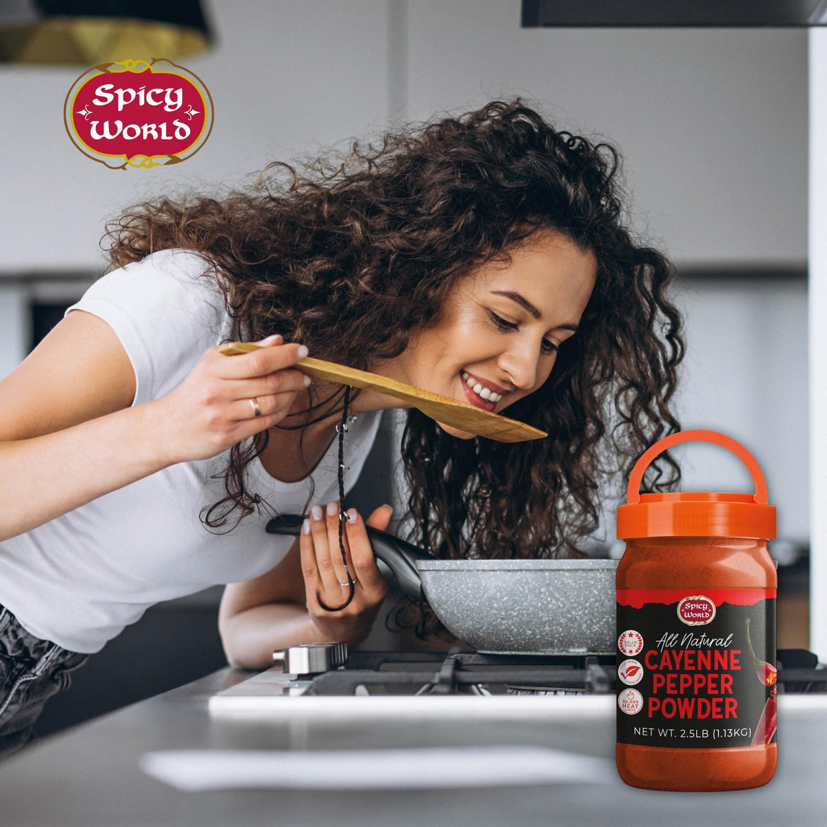 Cayenne Pepper Powder 2.5LB Jar 50,000 SHU Gluten Free Q630688