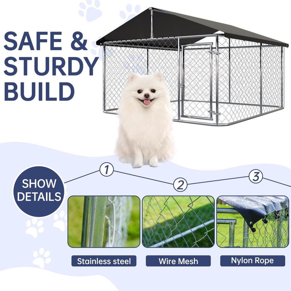 Heavy Duty Steel Mesh Dog Kennel S5258