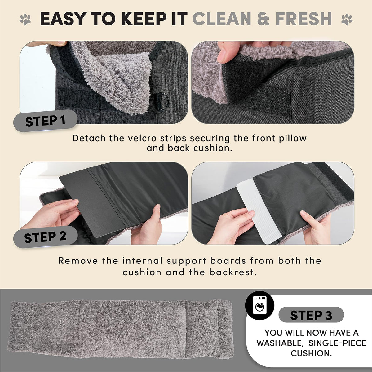 Grey Dog Car Seat I724394