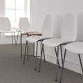 White Plastic Stacking Chairs Set of 5 X690