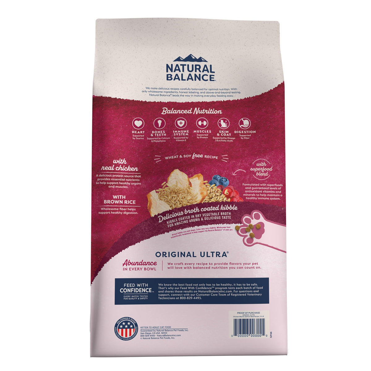Dry Cat Food Chicken Meal & Salmon Meal 15 lb D930