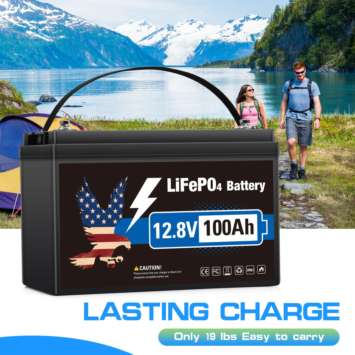 12V 100Ah LiFePO4 Lithium Battery Group 31 J842