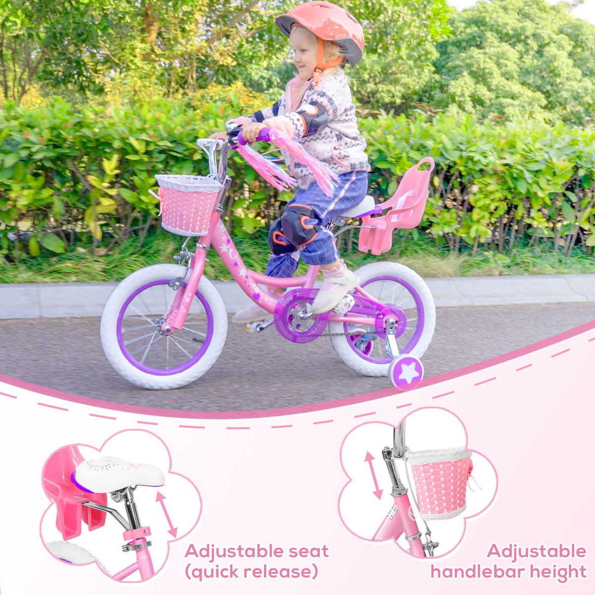 Kids Bike with Training Wheels J604688