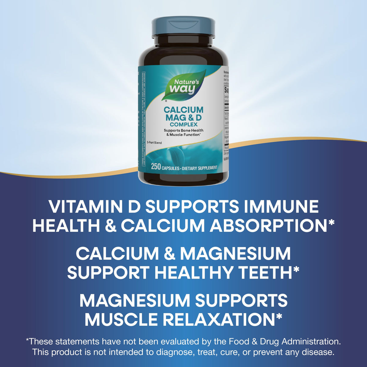 Calcium Magnesium & Vitamin D3 250 Capsules 2 Pack A59249
