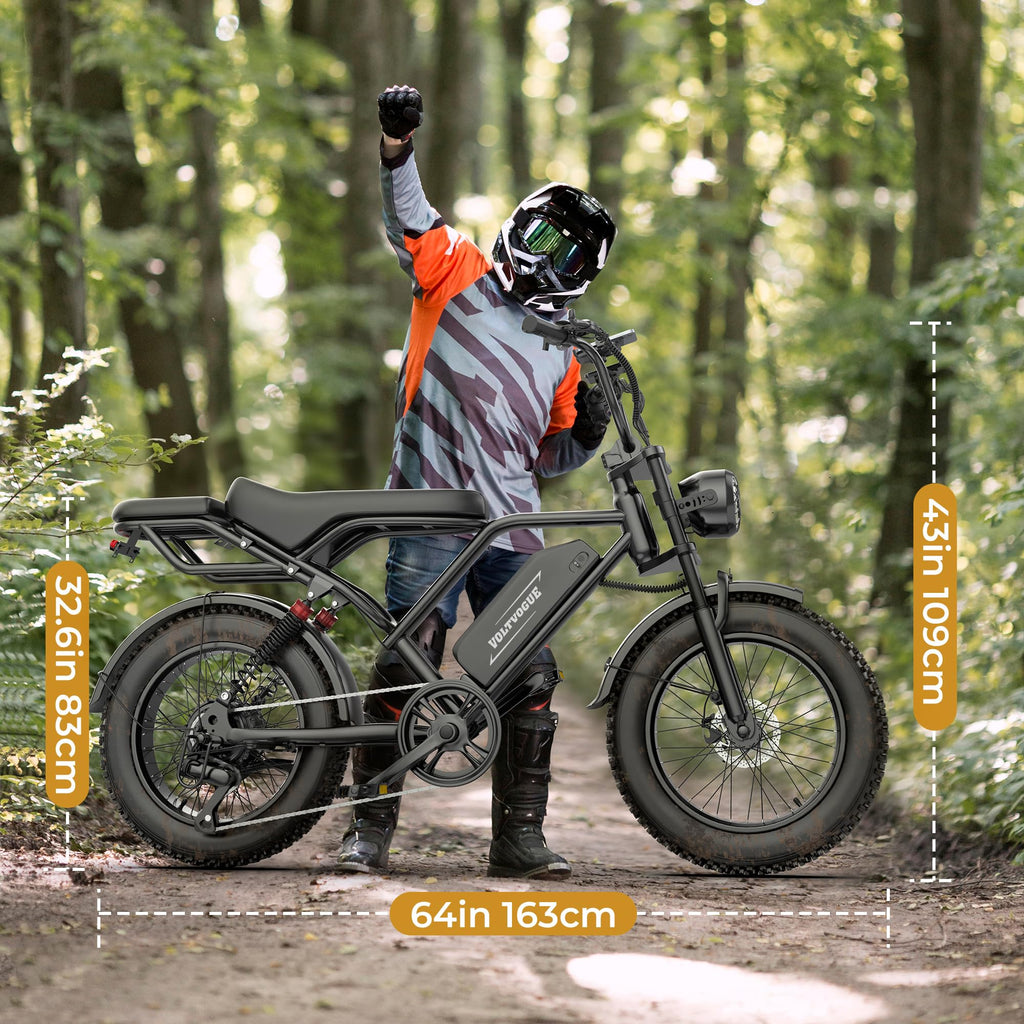 Full Suspension 1500w Motor 31MPH 40-70 Miles 48V 960Wh Removable Battery 20-Inch Fat Tires Electric ebike S617