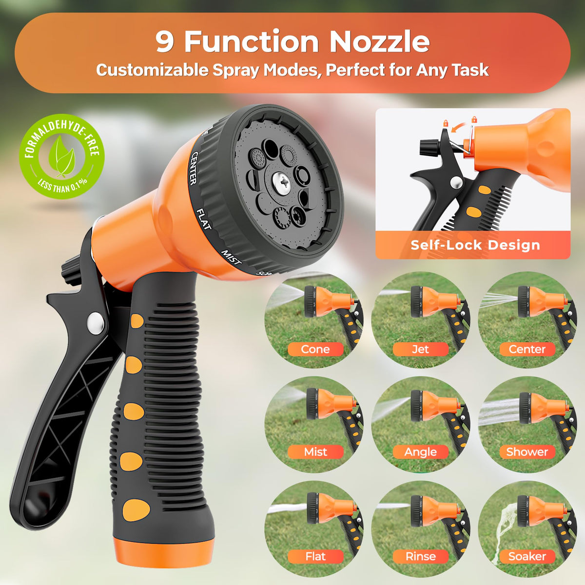 Retractable Rubber Garden Hose Reel K10085