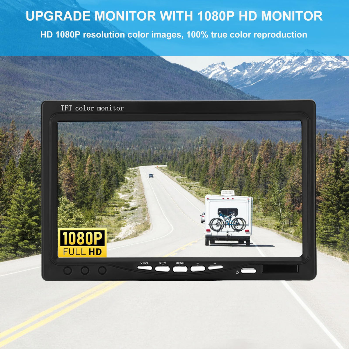 7 Inch Waterproof Wired Backup Camera System R7389