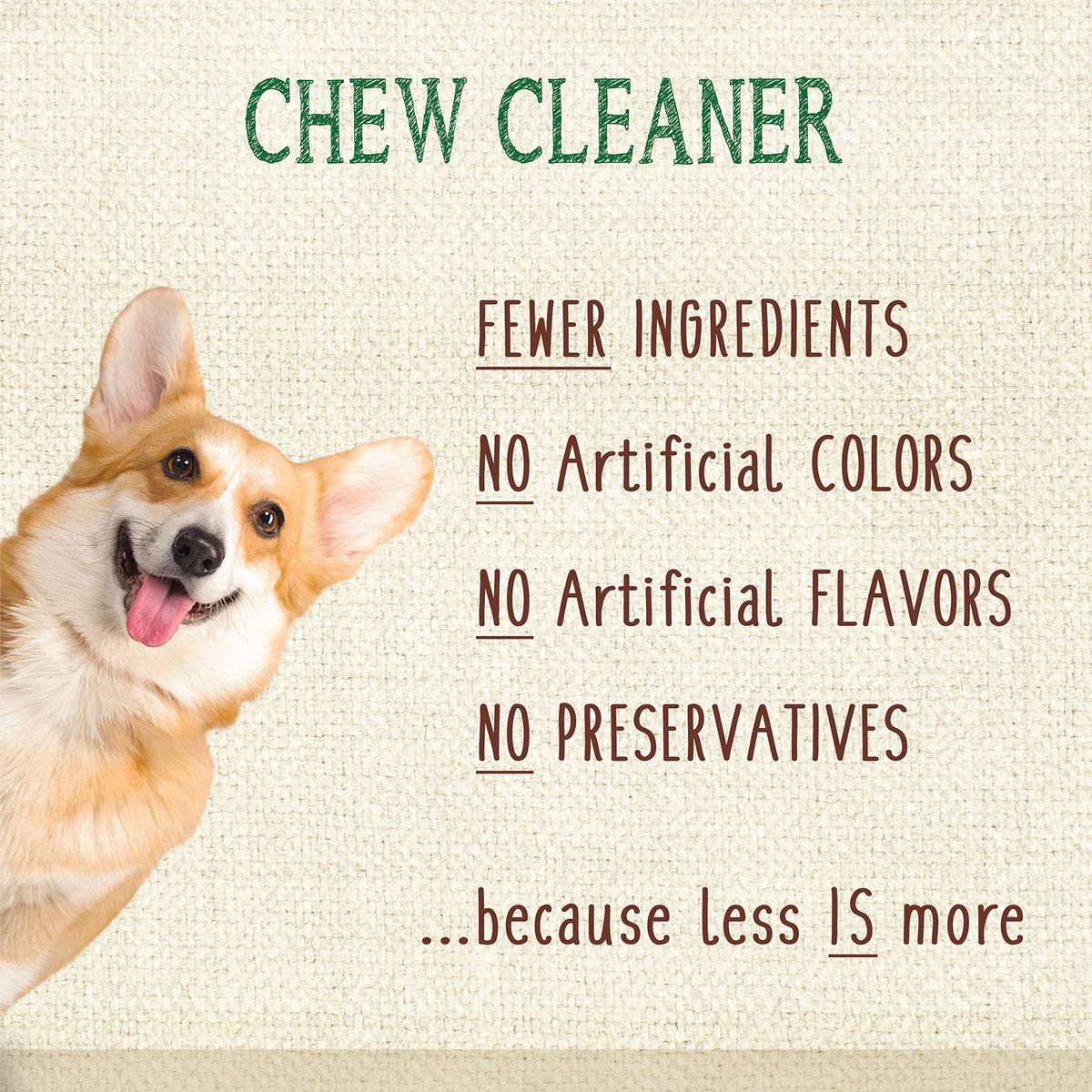 Natural Dog Dental Chews, Small 28 Count V959